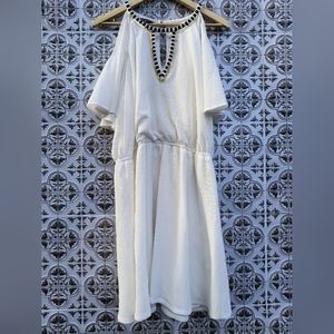 Bebe shoulder cutout dress size XL